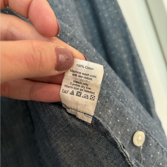 J. Crew Women's Blue Button-Down The Perfect Shirt - Picture 5 of 7